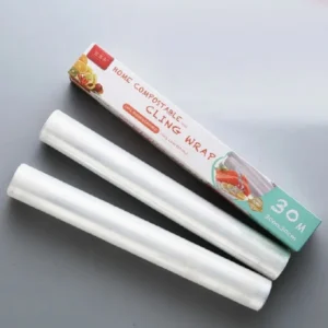 Biodegradable Food Packaging Polylactic Acid Corn Starch Transparent Eco Origin Cling Film Suppliers 