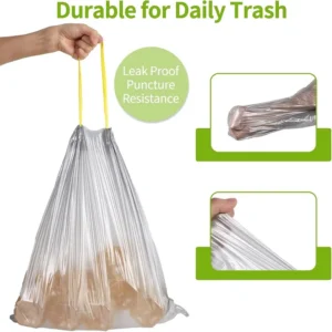 Biodegradable drawsting bags