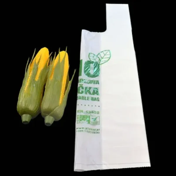 Biodegradable Plastic T-shirt Shopping Bag - 图片 3