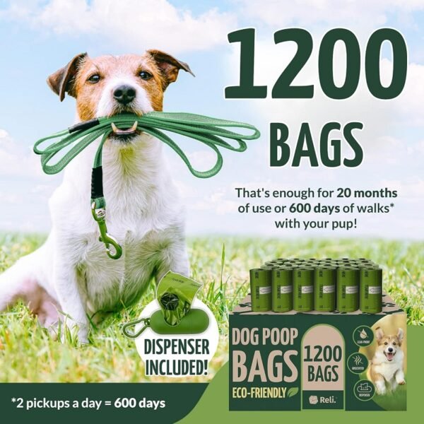 Biodegradable Dog Waste Bags - Green Oxidized Biodegradable Waste Disposal - 图片 2