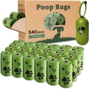 100% Biodegradable Dog Waste BagsEnvironmentally Friendly Leak Proof Pet Poop Bags