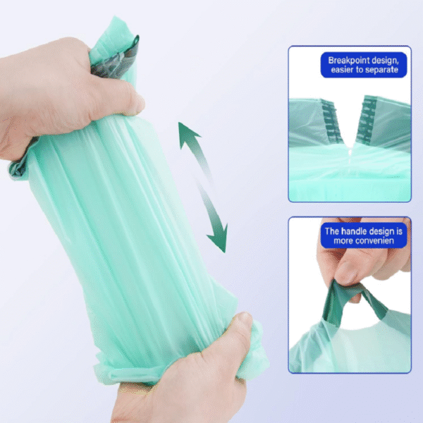 Compostable Trash Bags Drawstring Biodegradable Trash Bags 100% Composting Small Trash Bags - 图片 3