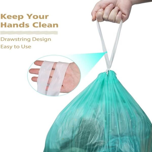 Garbage Bag Drawstring Compostable Garbage Bag - 图片 2