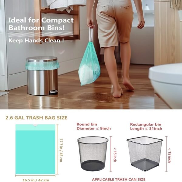 Garbage Bag Drawstring Compostable Garbage Bag - 图片 3