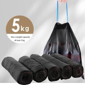 Biodegradable Garbage Bag Drawstring, Compostable Kitchen Garbage Bag