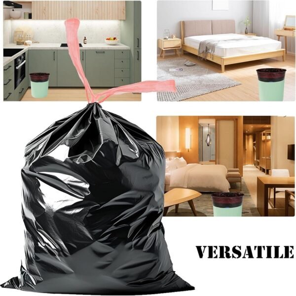 Biodegradable Garbage Bag Drawstring, Compostable Kitchen Garbage Bag - 图片 4