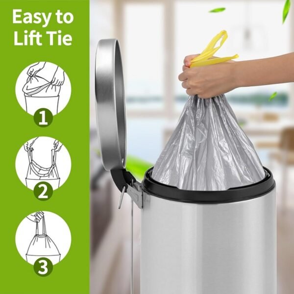 Compostable Drawstring Garbage Bags - 图片 4