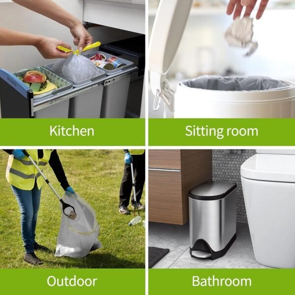 Compostable Drawstring Garbage Bags - 图片 5