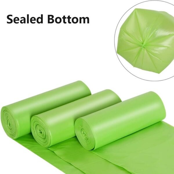 Compostable Plant-Based Garbage Bags Recycled Fragrance-Free High Kitchen Garbage Bags - 图片 3