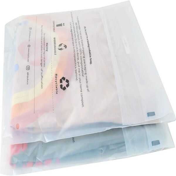 100% Compostable & Biodegradable Clear Poly Bags Eco Friendly Solution to Reduce Waste - 图片 2