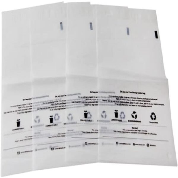 100% Compostable & Biodegradable Clear Poly Bags Eco Friendly Solution to Reduce Waste - 图片 4
