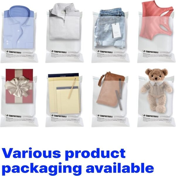 Biodegradable Self-Sealing Translucent Frosted Bags for Clothes Packaging Bags - 图片 3