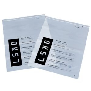 100% compostable and biodegradable clear plastic bags