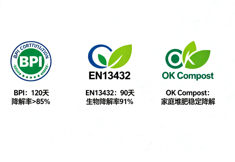BPI, EN13432, OK Compost