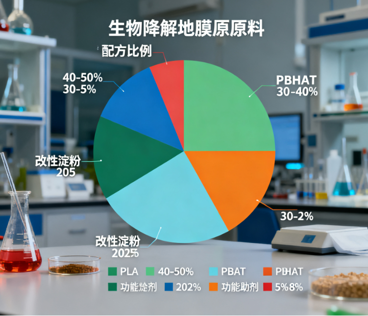 Biodegradable plastic film raw materials