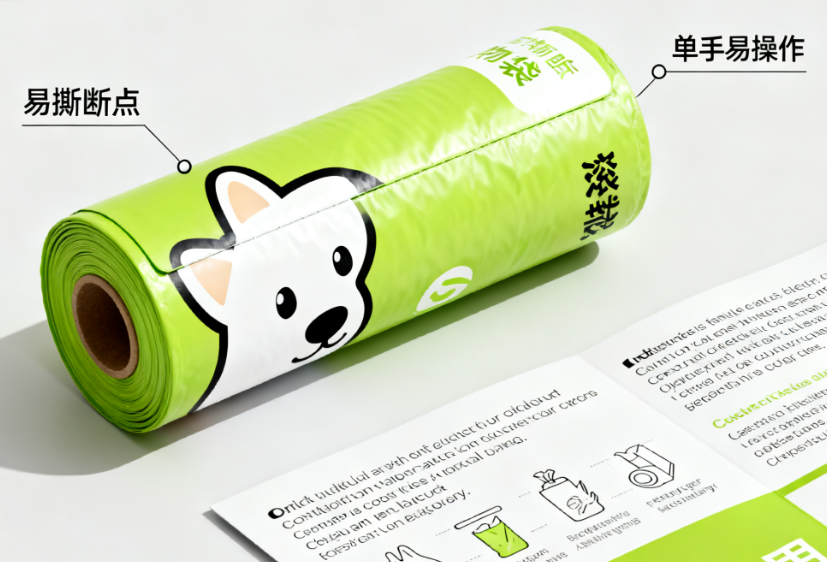 Functional optimization of biodegradable pet bags