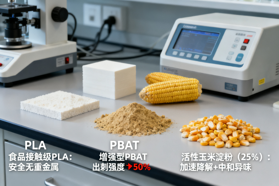 PLA+PBAT+Corn strach
