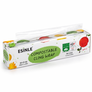 Compostable Food Wrap with Cutter