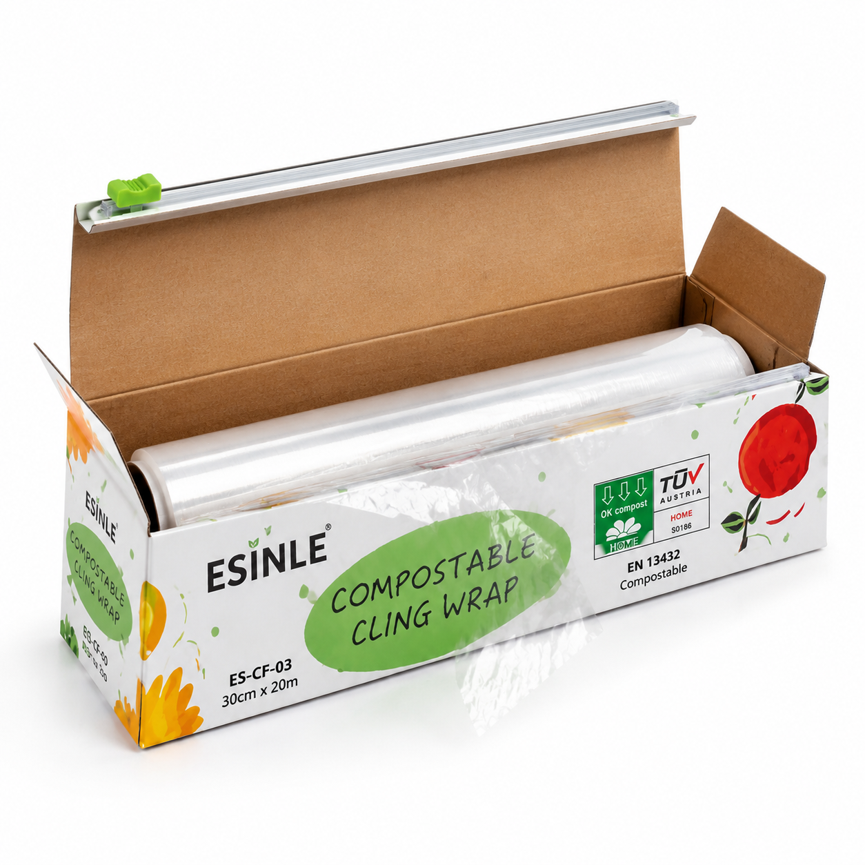 Compostable Food Wrap with Cutter — photo 3