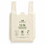 12 lb Compostable Shopping Bags Heavy Duty — photo 1