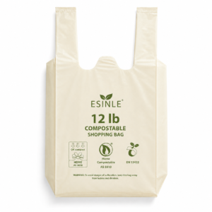 12 lb Compostable Shopping Bags Heavy Duty