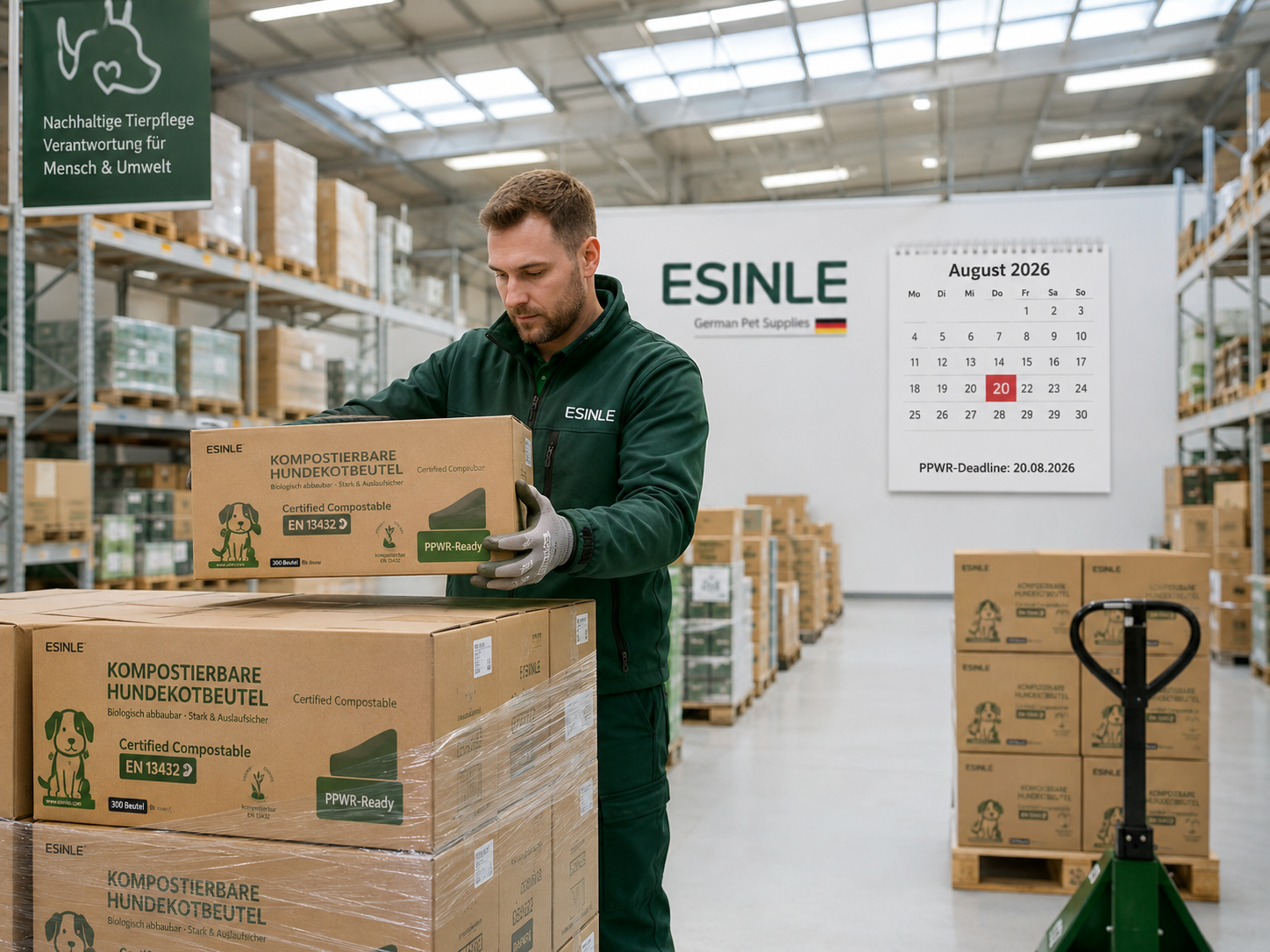 German pet supplies importer prepares for PPWR — Esinle case study