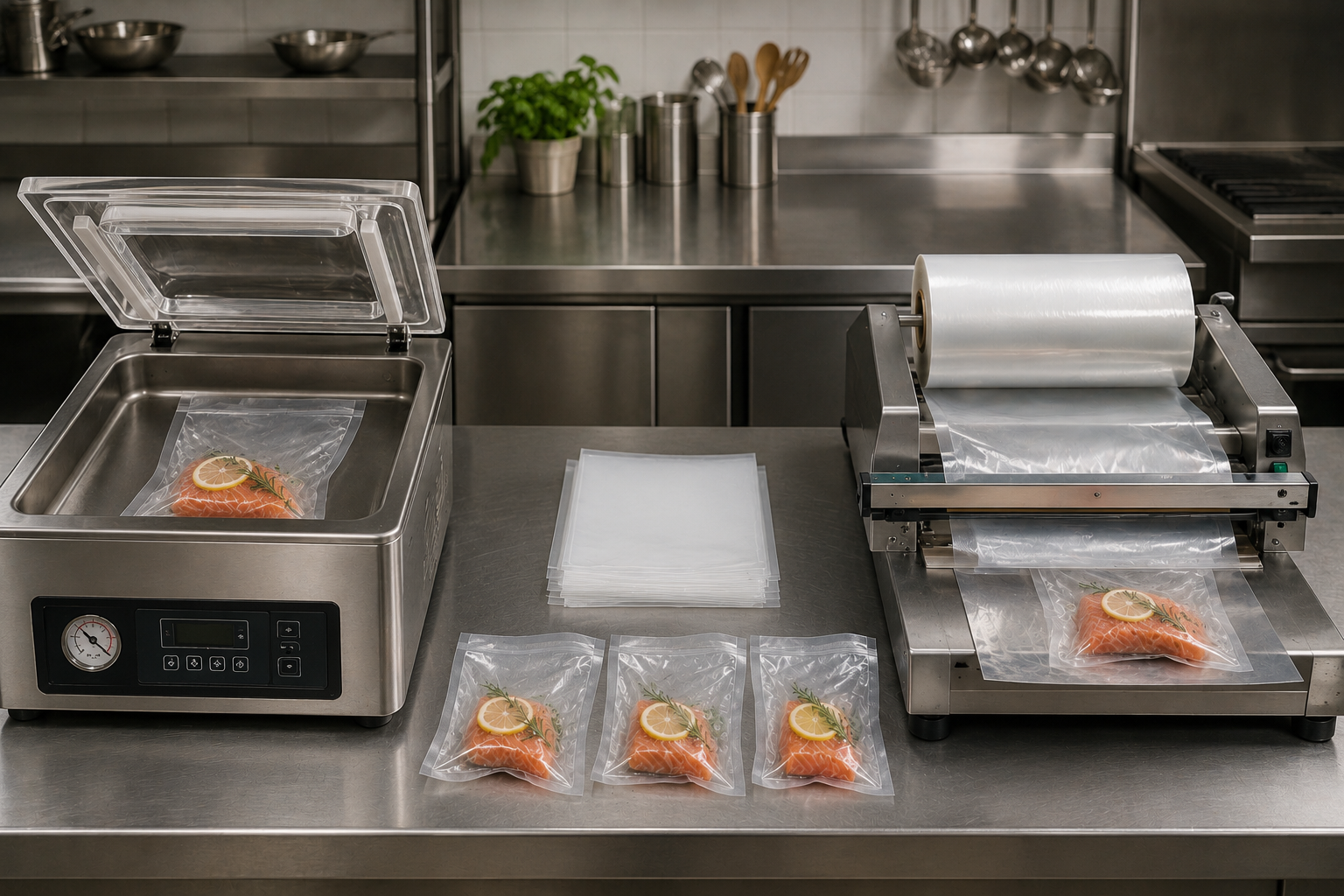 Compatible with all major chamber vacuum sealers