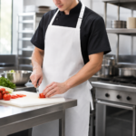 Compostable Disposable Apron | PLA Nonwoven Food-Safe Bib Apron — photo 4