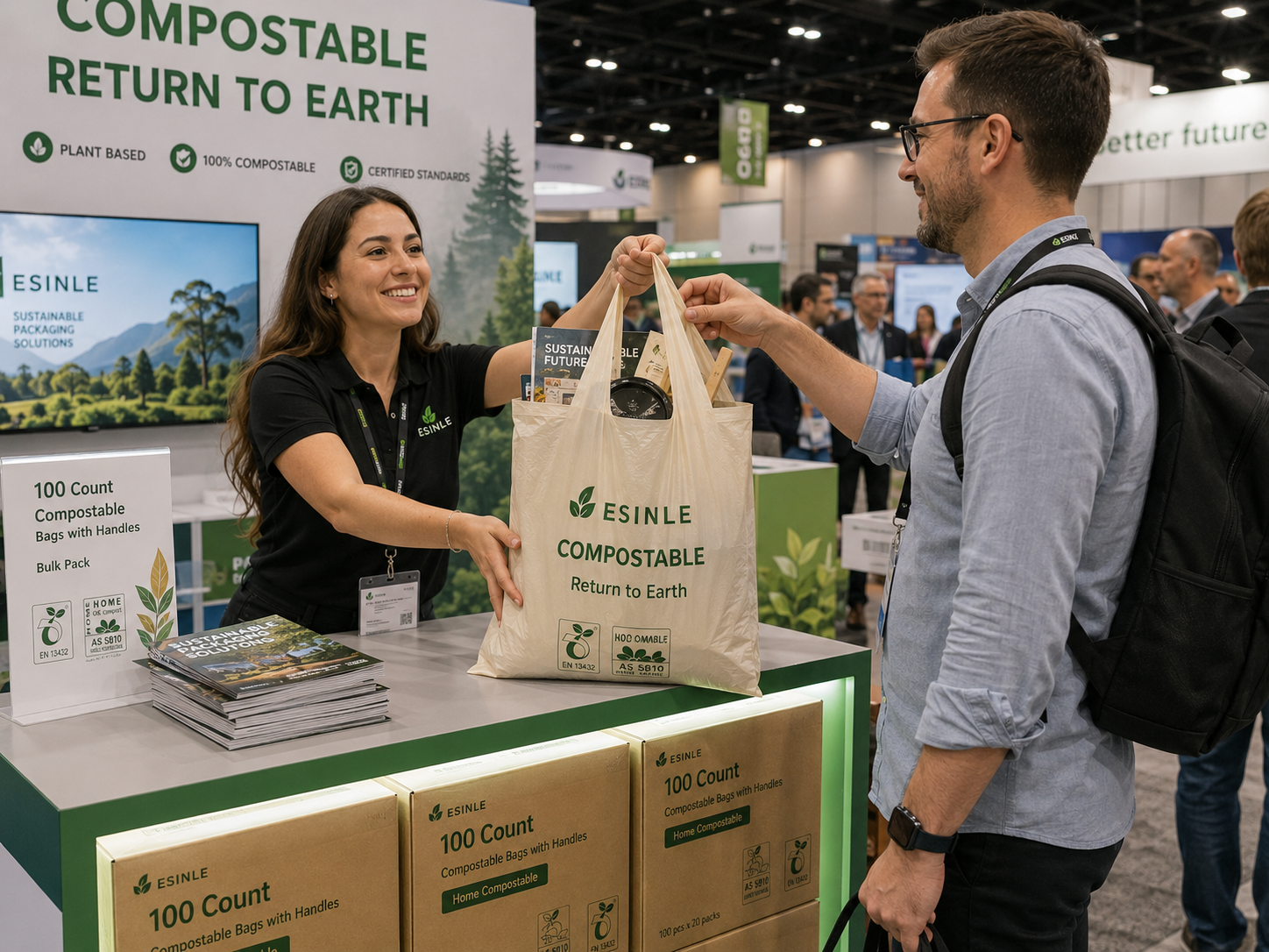Trade show and event merchandise distribution