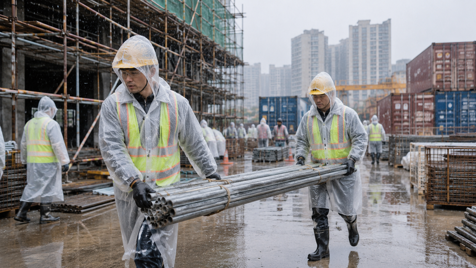 Construction, cleaning, and outdoor logistics