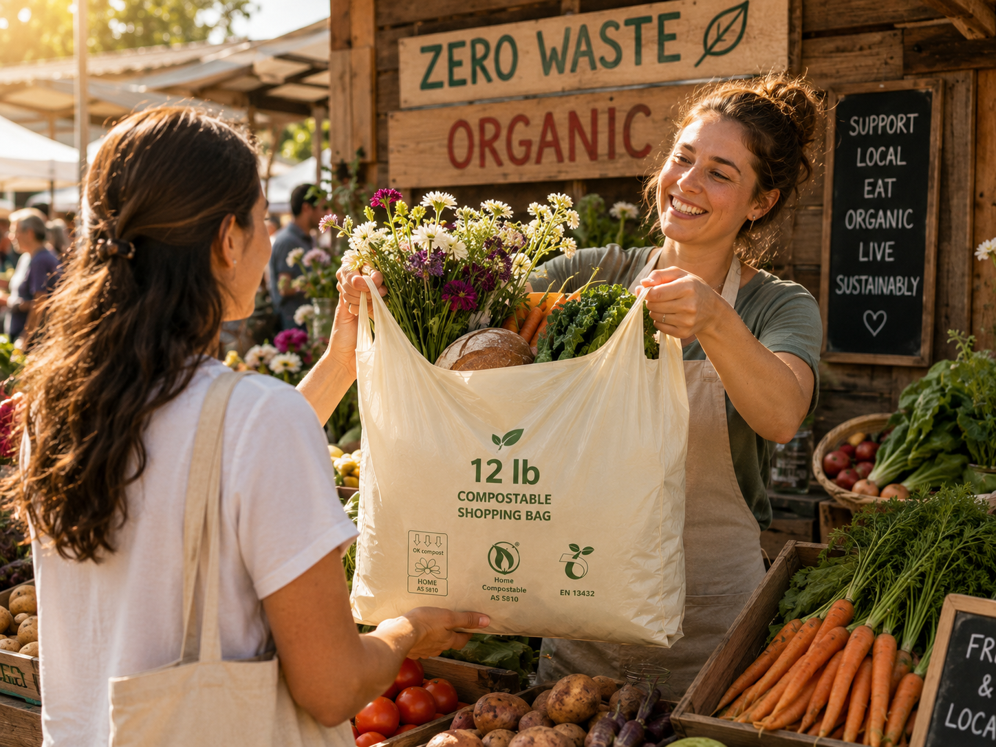 Farmers' markets and organic produce stands
