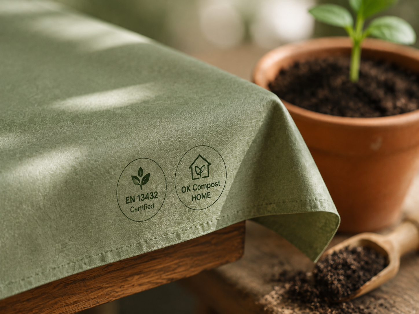 EN 13432 + OK Compost HOME dual certified