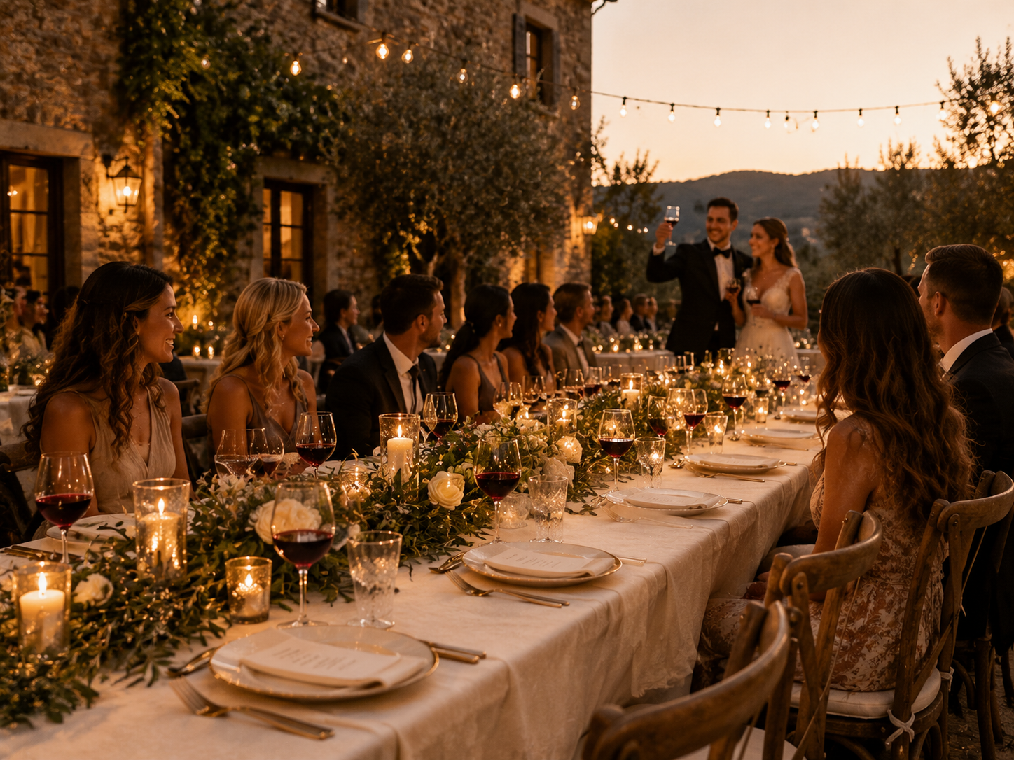 Wedding and gala banquet table dressing