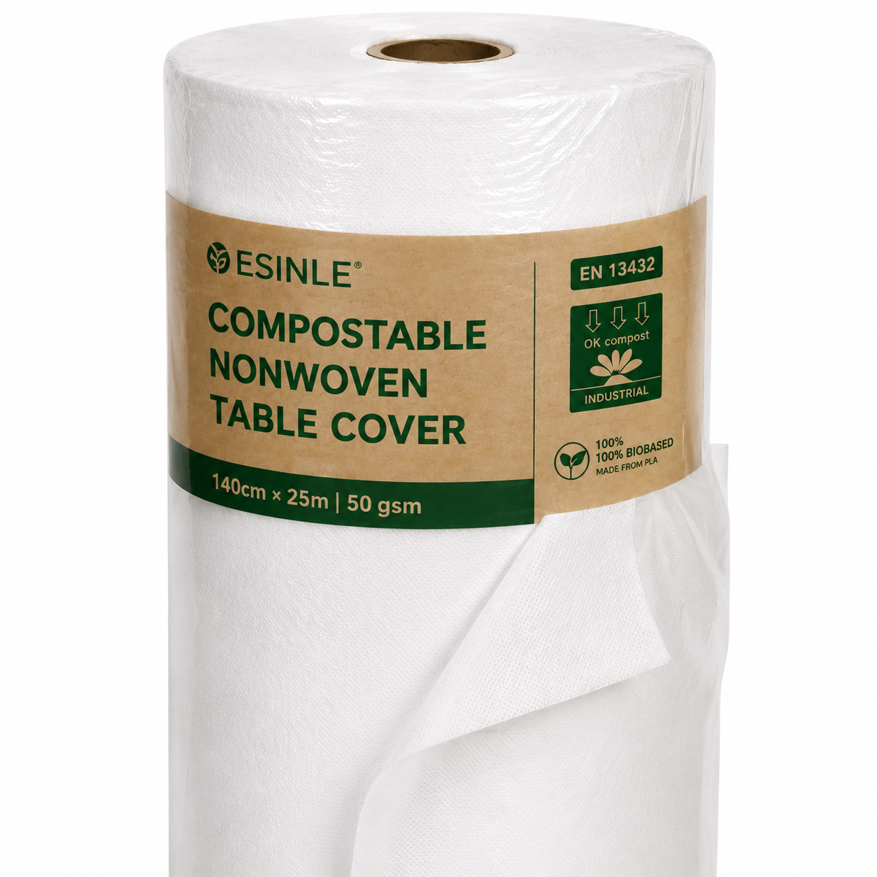 Compostable Nonwoven Tablecloth Roll | PLA Spunbond
