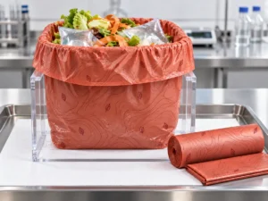 Wet-load containment test for a heavy duty compostable garbage bag