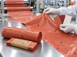 OEM colour and print quality control for custom compostable trash bags