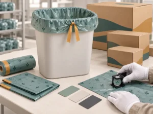 OEM colour print and packaging quality control for large drawstring bags