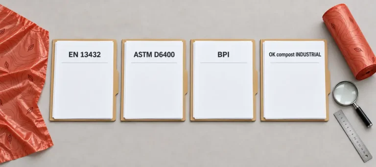 EN 13432 ASTM D6400 BPI and OK compost INDUSTRIAL document verification