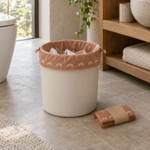 Small Drawstring Compostable Trash Bags, 2.6 Gallon
