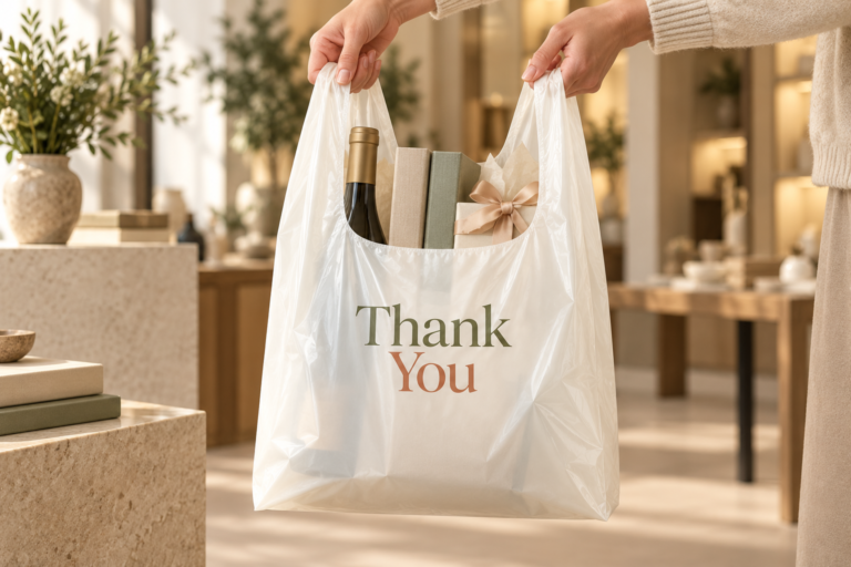 Thank You Shopping Bags Extra Thick Bulk