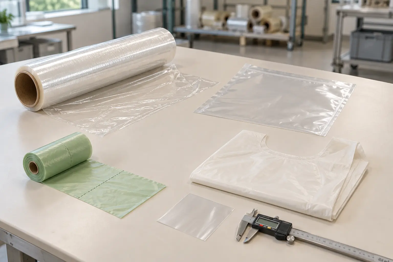 Compostable cling film, food pouch, dog bags and protective film applications