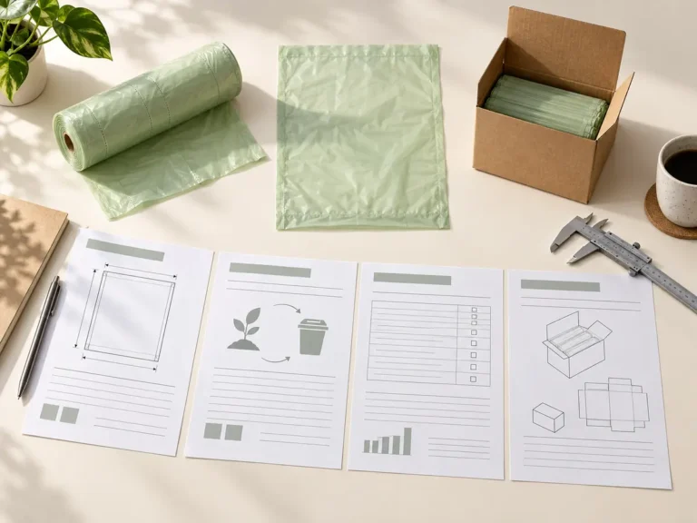 Compostable food caddy bag specification and compostability document review