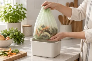 Designed for damp food scraps