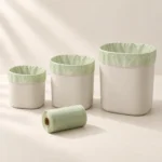 Home compostable kitchen caddy bags in 5 litre, 7 litre and 10 litre sizes