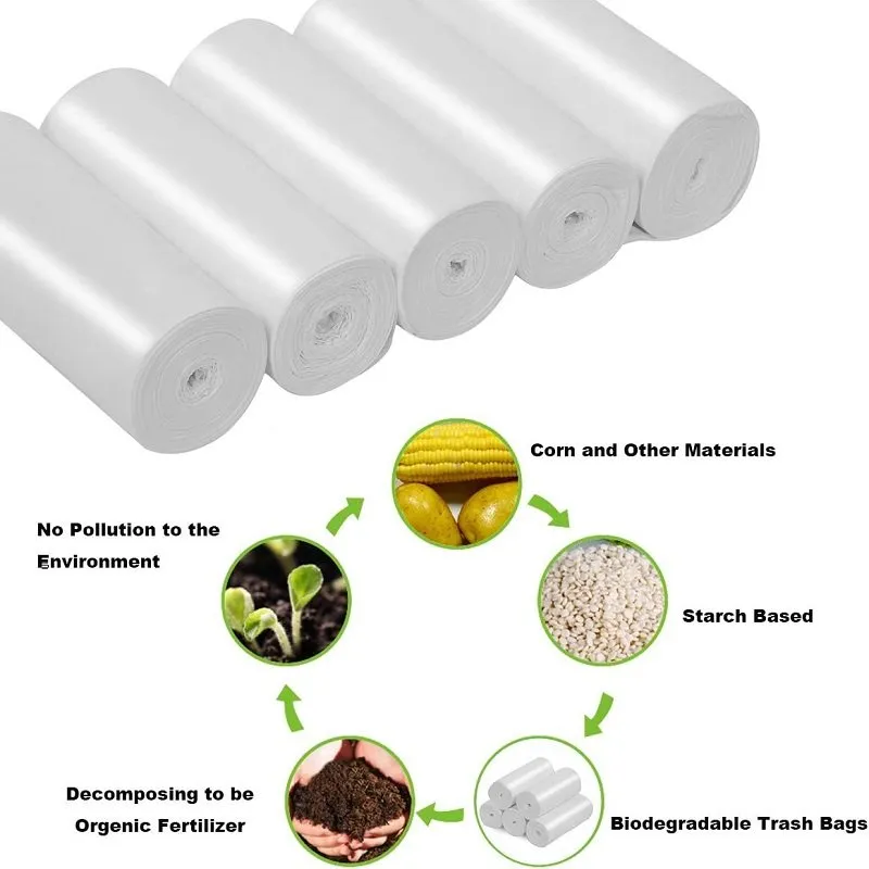 15 Gallon Trash Bags | Compostable Assorted Colors