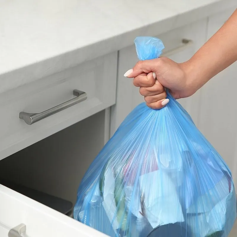 Small Compostable Trash Bags | 4-6 Gallon Blue