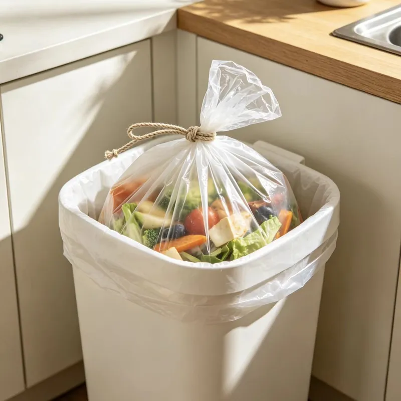 Small Drawstring Compostable Garbage Bags — photo 2